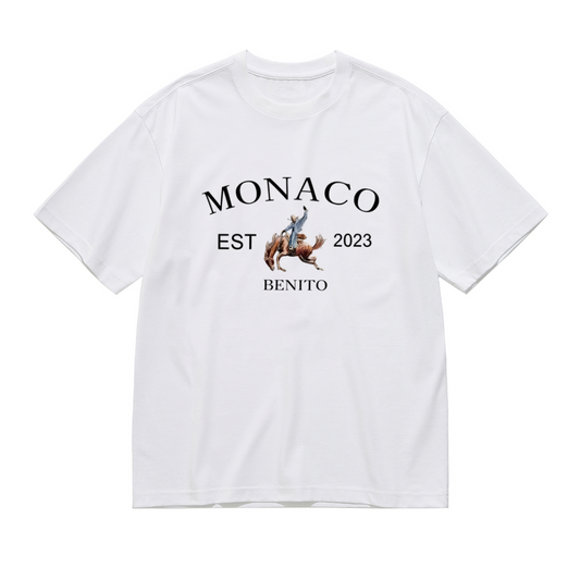 Monaco Est 2023 Benito Wild West Cowboy Horse Western Style Tee