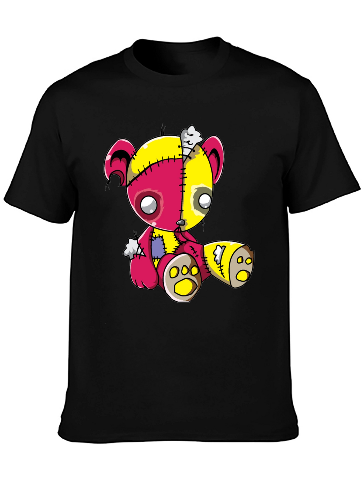 Teddy Bear Patchwork T-Shirt