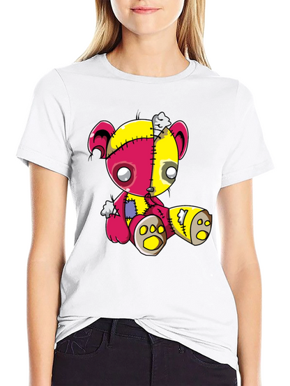 Teddy Bear Patchwork T-Shirt