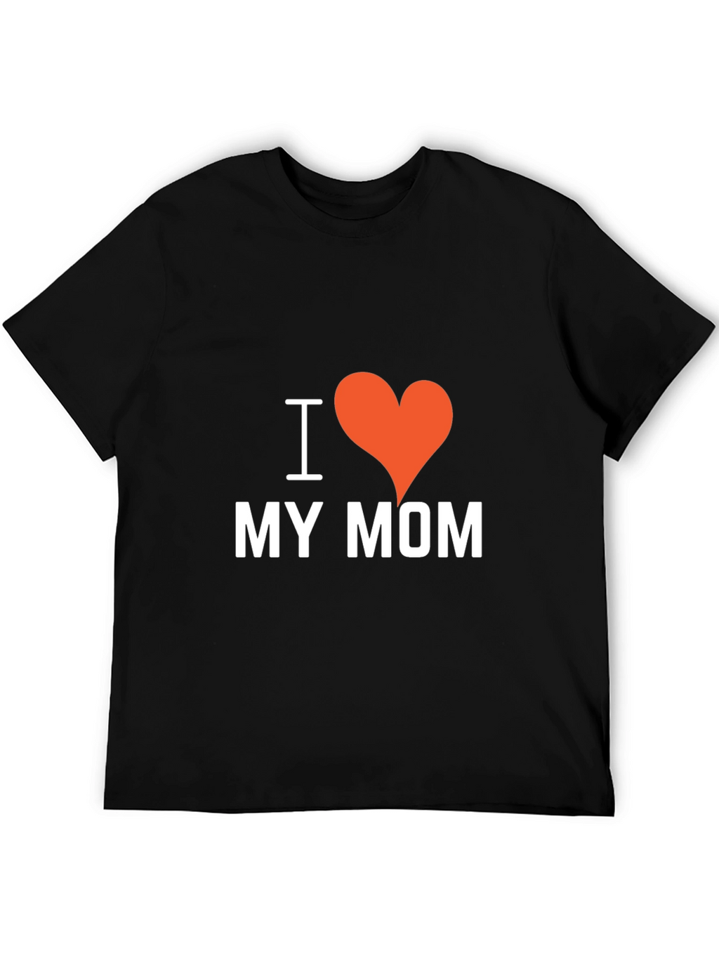 I Heart My Mom Black T-Shirt