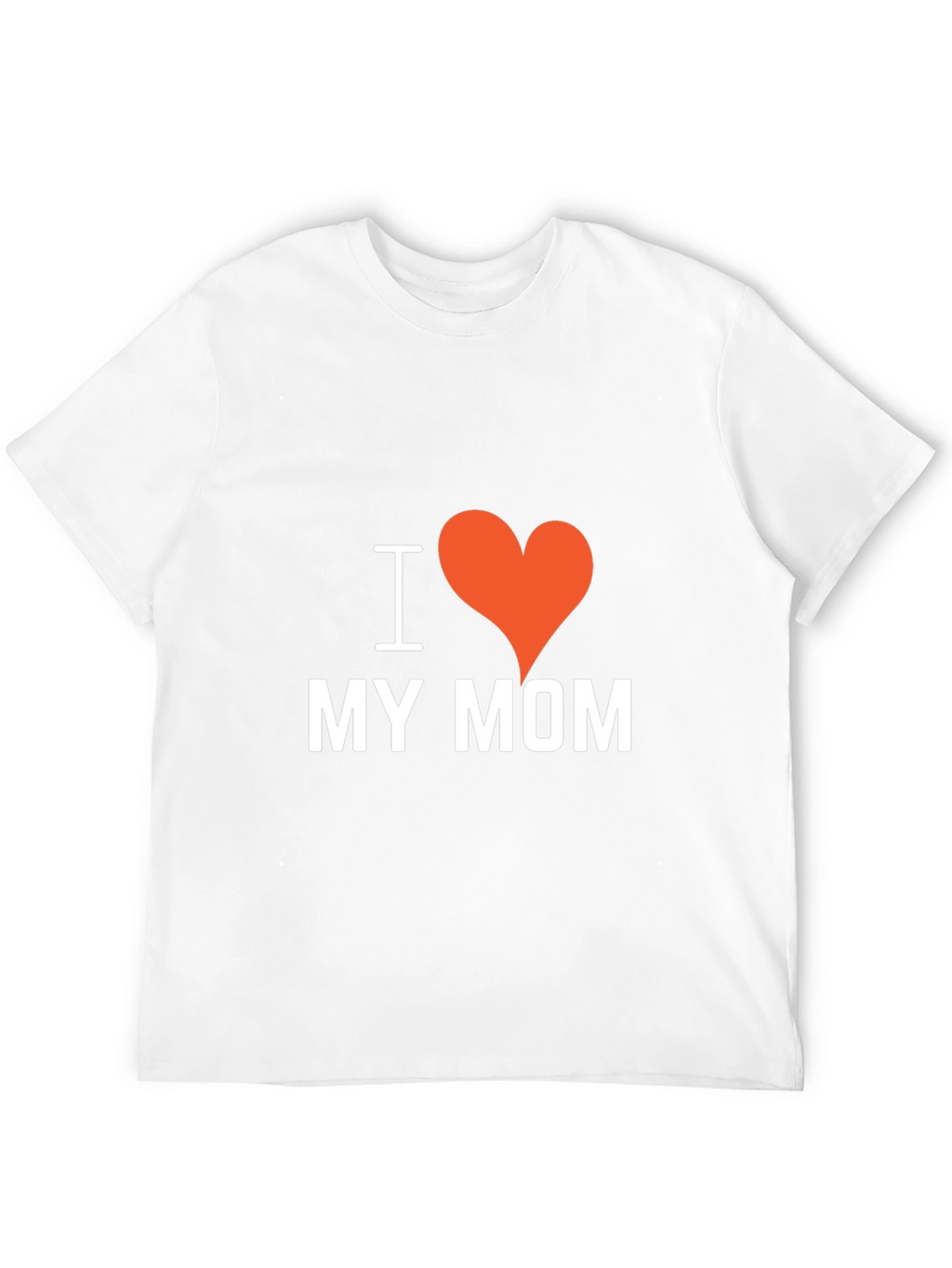 I Heart My Mom Black T-Shirt