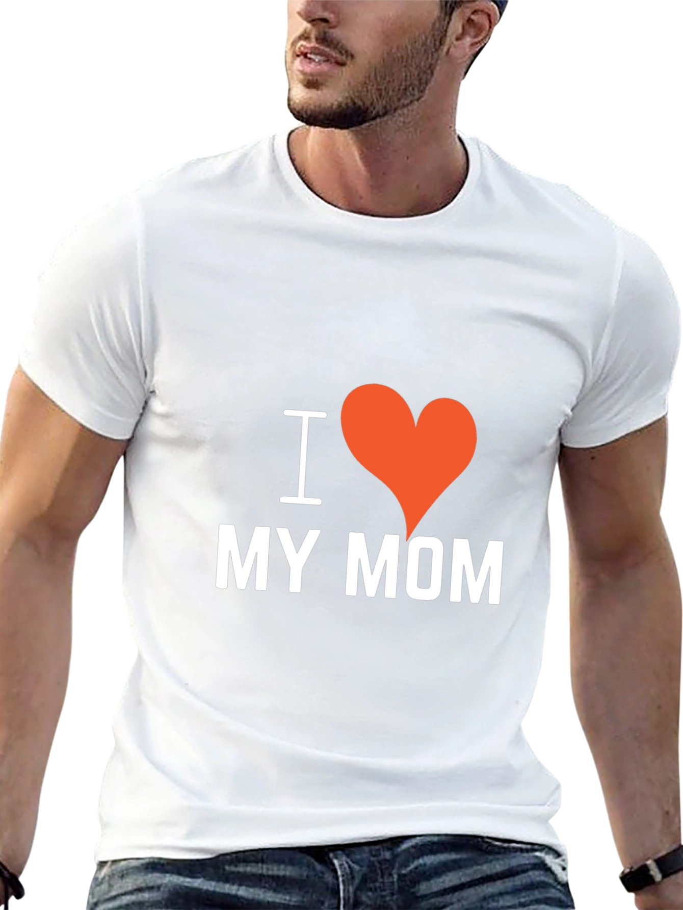 I Heart My Mom Black T-Shirt