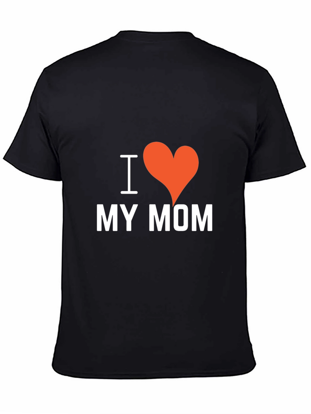 I Heart My Mom Black T-Shirt