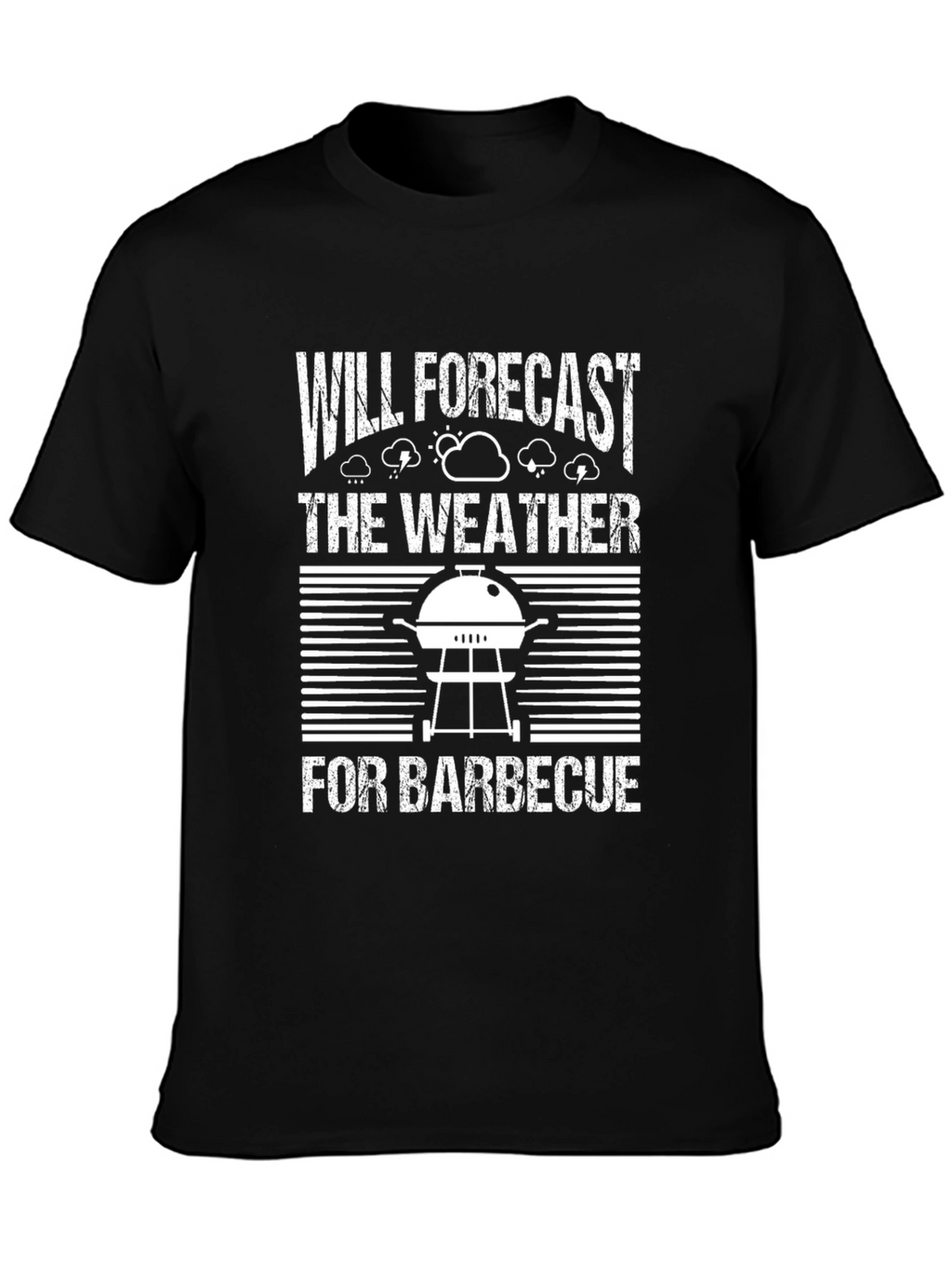 Funny BBQ Weather Forecast T-Shirt