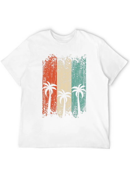 Retro Palm Tree Graphic Tee - Beach Vibes T-Shirt