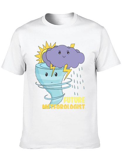 Future Meteorologist T-Shirt: Weather Cartoon Graphic Tee