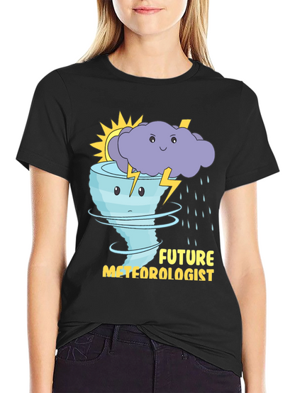 Future Meteorologist T-Shirt: Weather Cartoon Graphic Tee