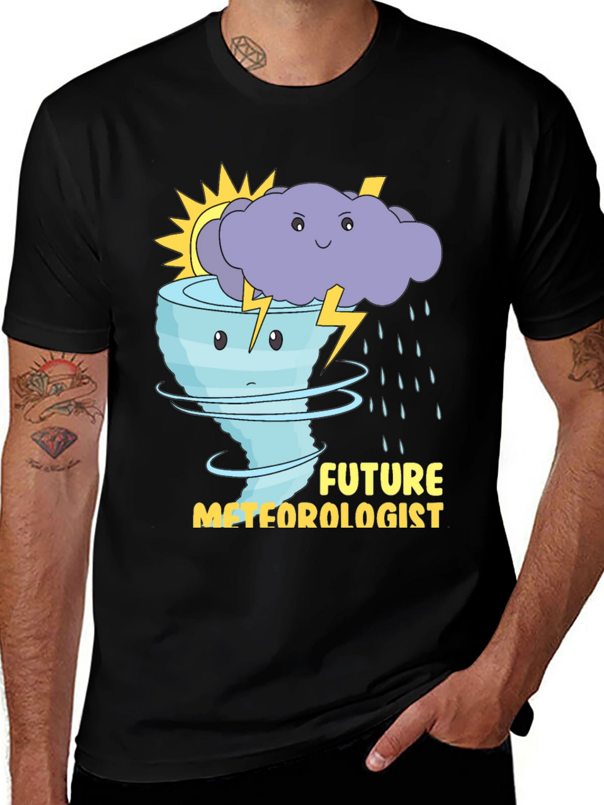 Future Meteorologist T-Shirt: Weather Cartoon Graphic Tee