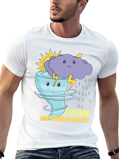 Future Meteorologist T-Shirt: Weather Cartoon Graphic Tee