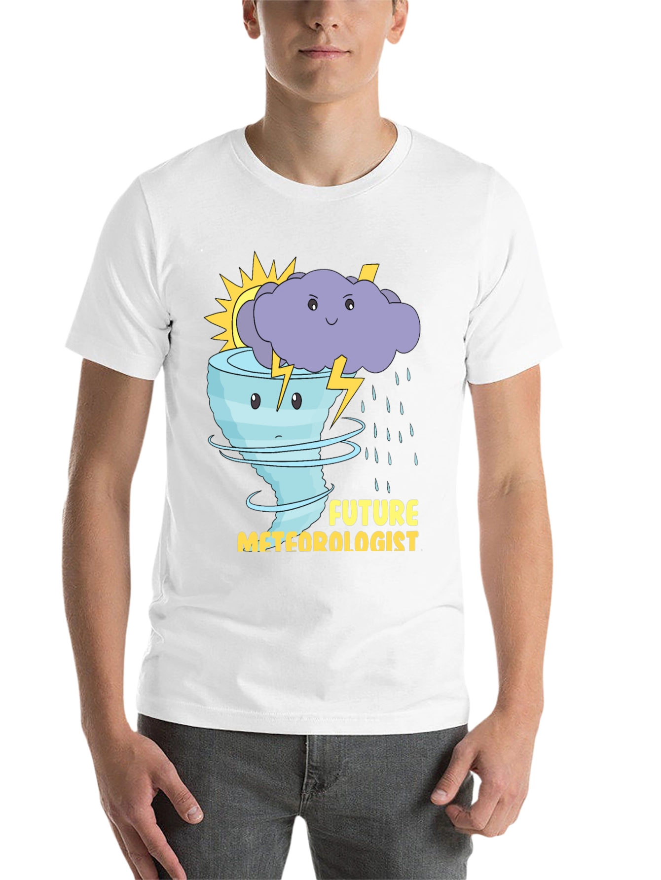 Future Meteorologist T-Shirt: Weather Cartoon Graphic Tee
