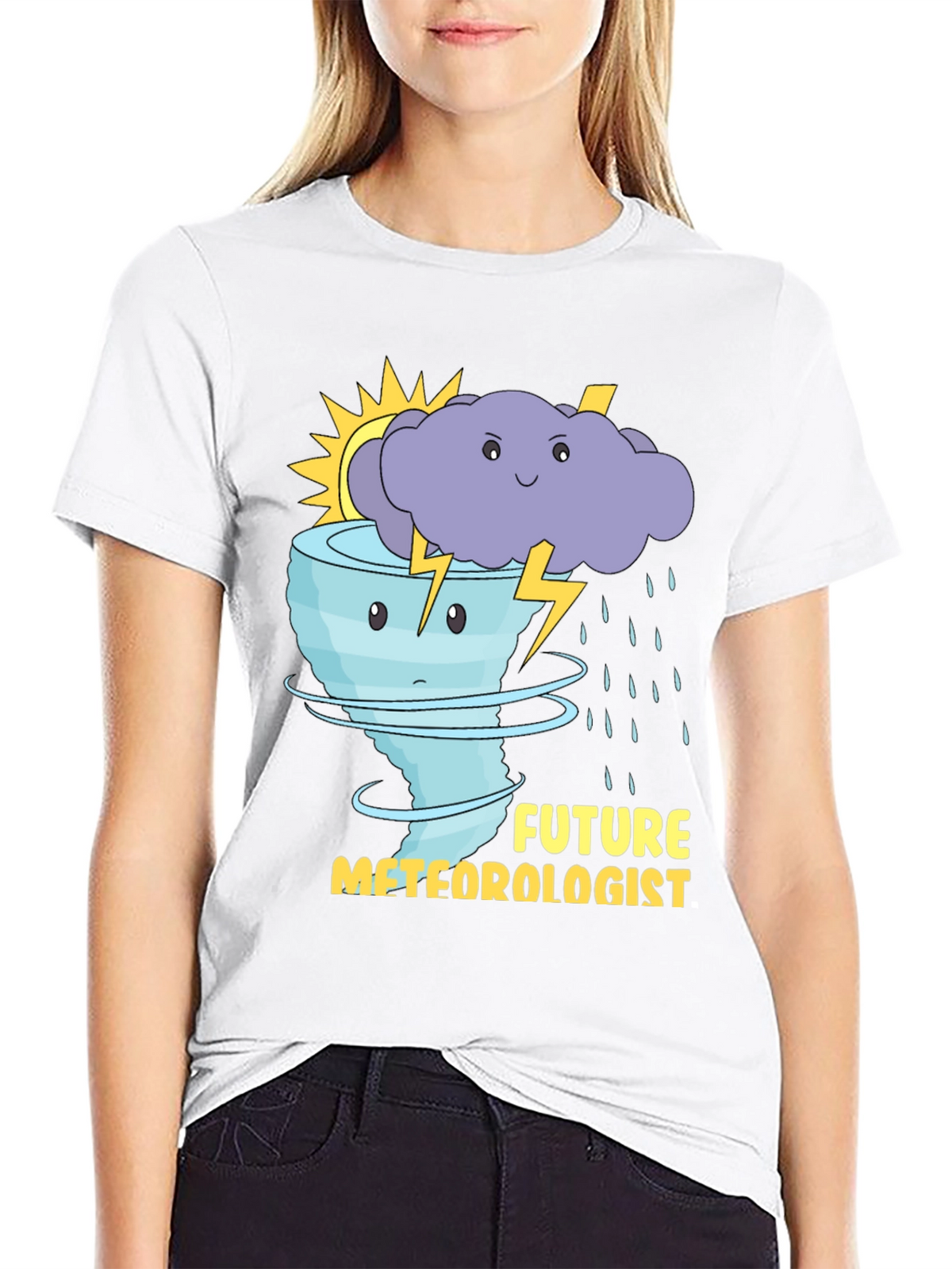 Future Meteorologist T-Shirt: Weather Cartoon Graphic Tee