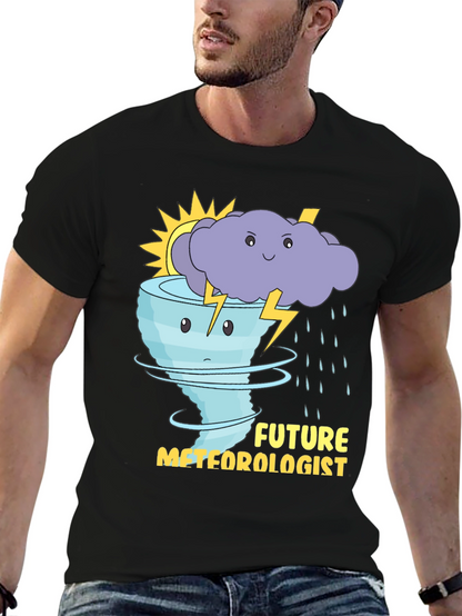 Future Meteorologist T-Shirt: Weather Cartoon Graphic Tee