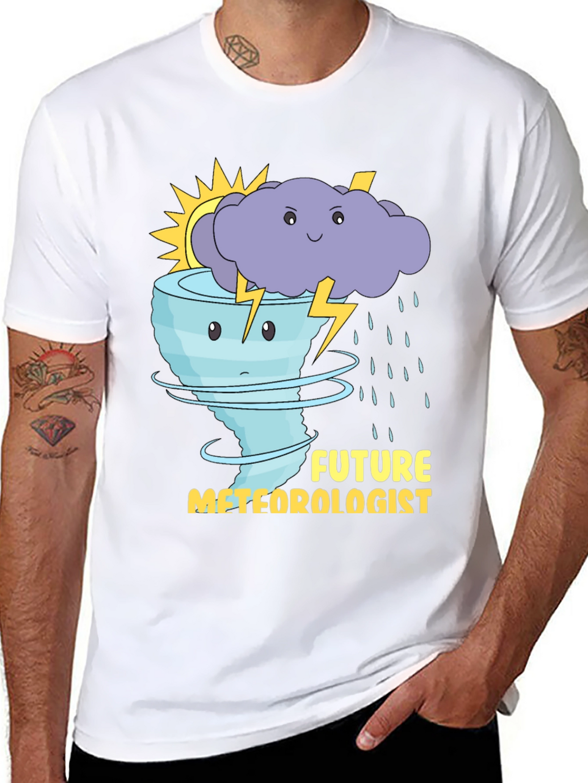 Future Meteorologist T-Shirt: Weather Cartoon Graphic Tee