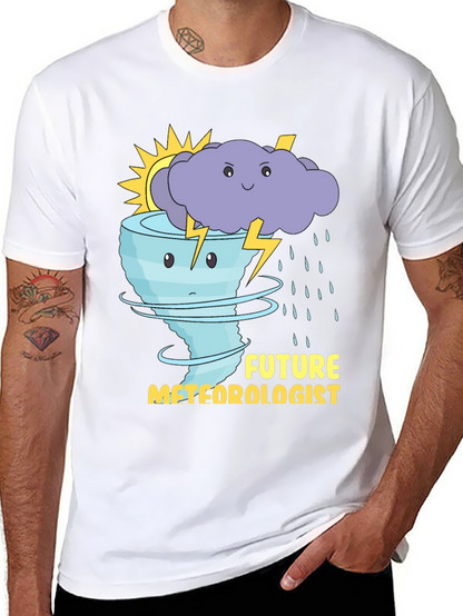 Future Meteorologist T-Shirt: Weather Cartoon Graphic Tee