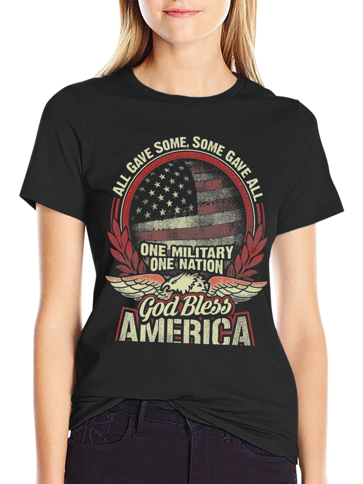 God Bless America Patriotic Graphic Tee