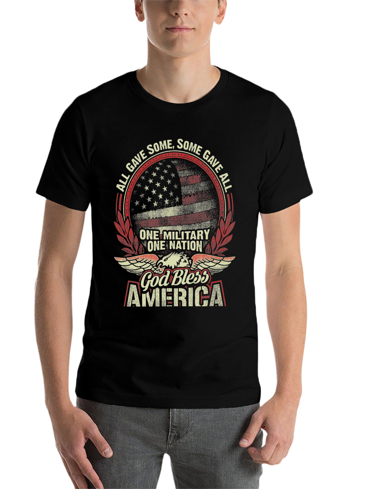 God Bless America Patriotic Graphic Tee