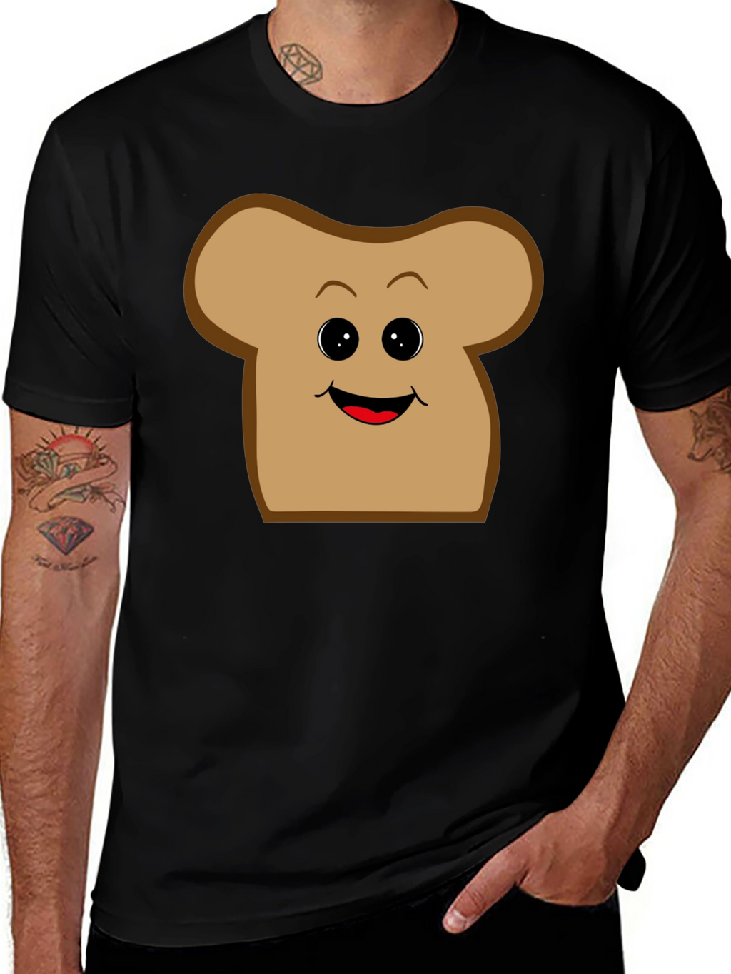 Toast Face Graphic T-Shirt