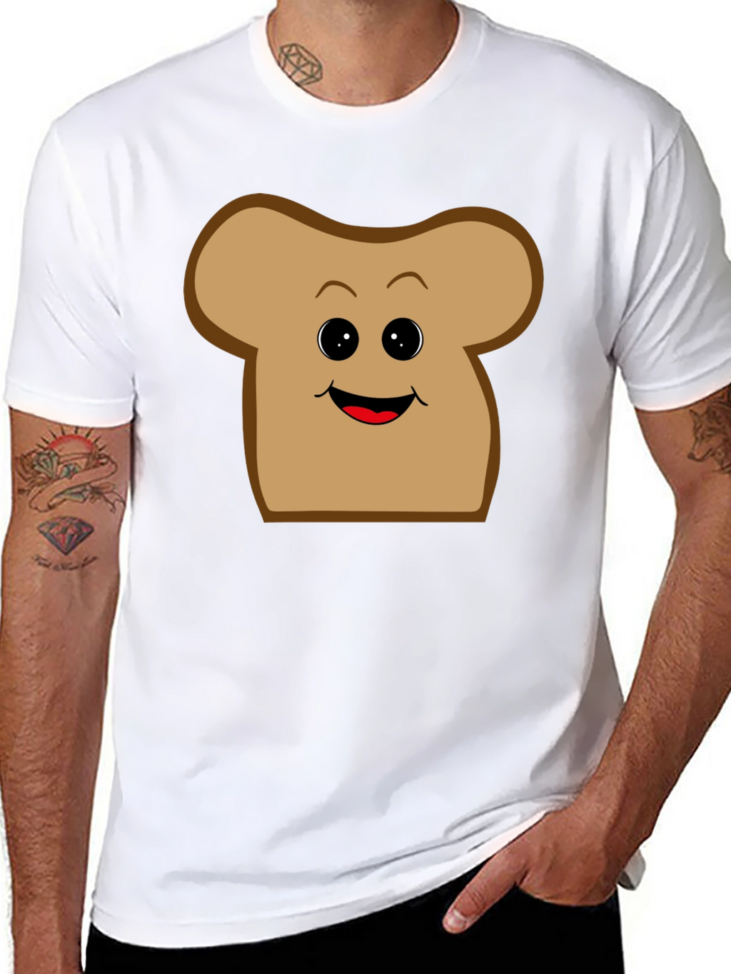 Toast Face Graphic T-Shirt