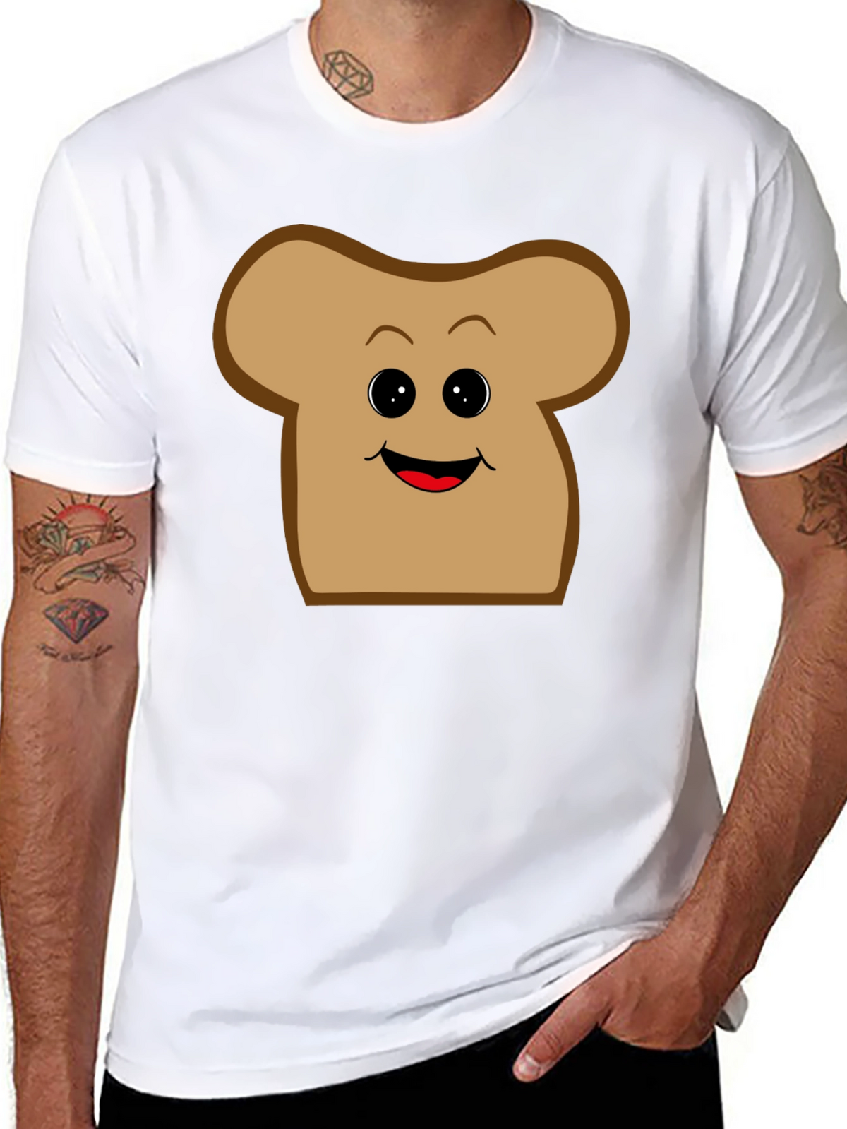 Toast Face Graphic T-Shirt