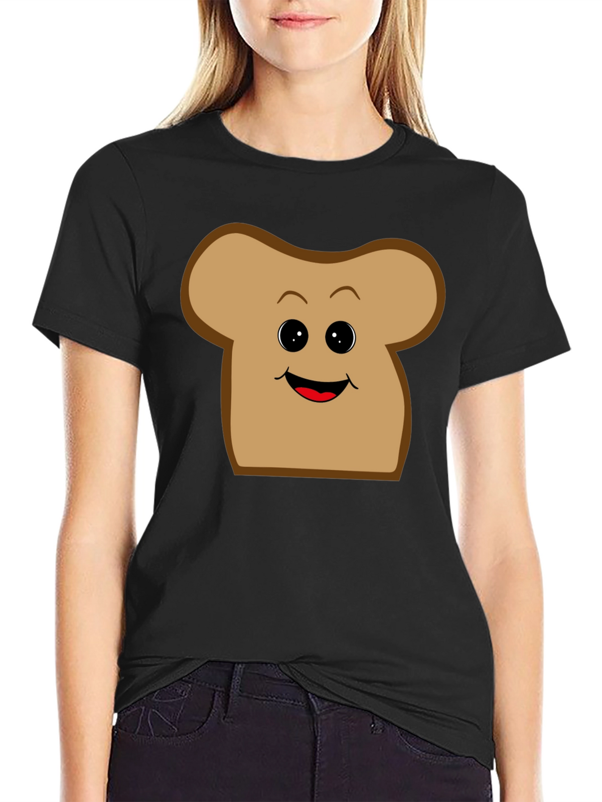 Toast Face Graphic T-Shirt