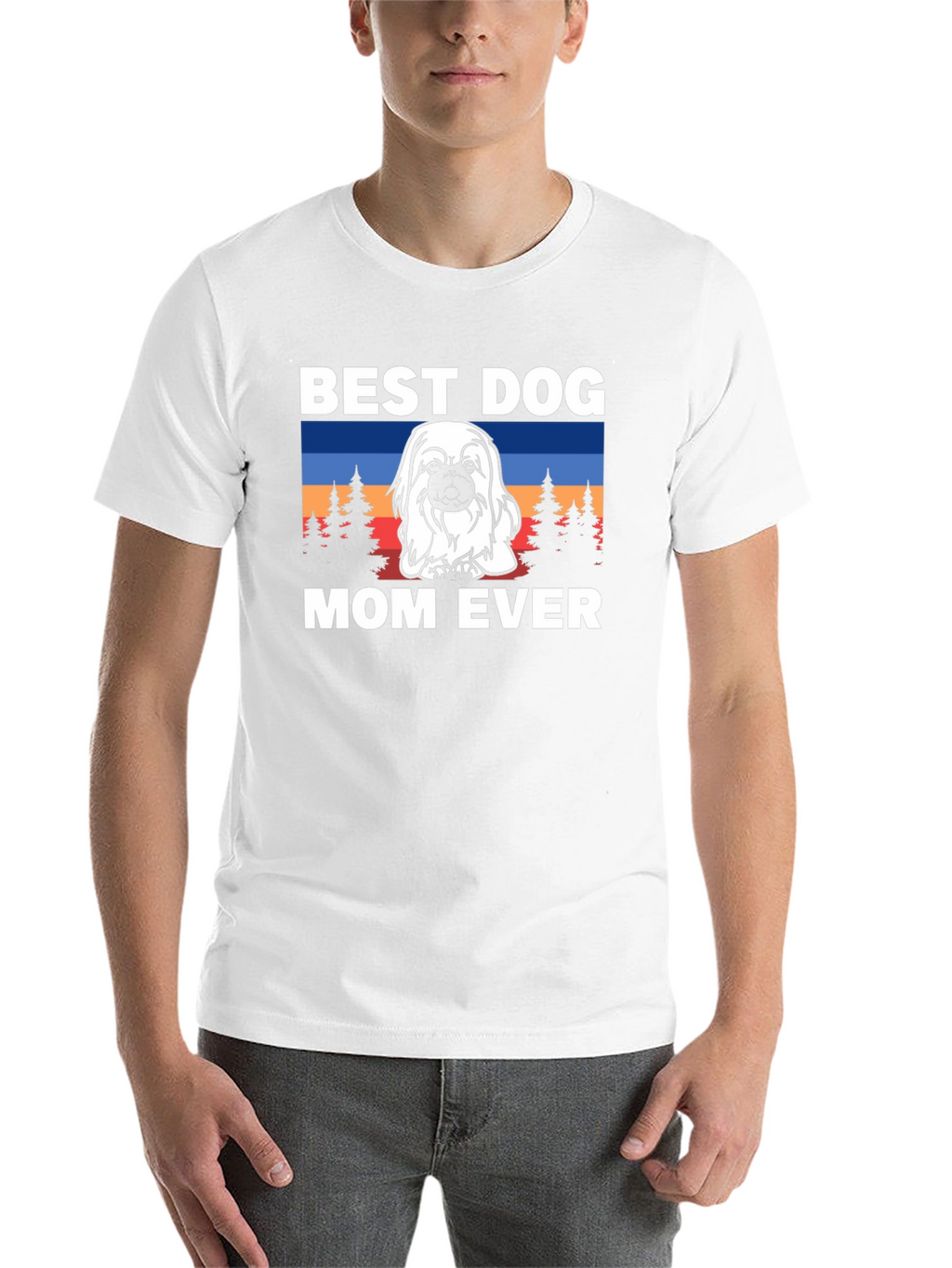 Best Dog Mom Ever T-Shirt - Cute Pekingese Design