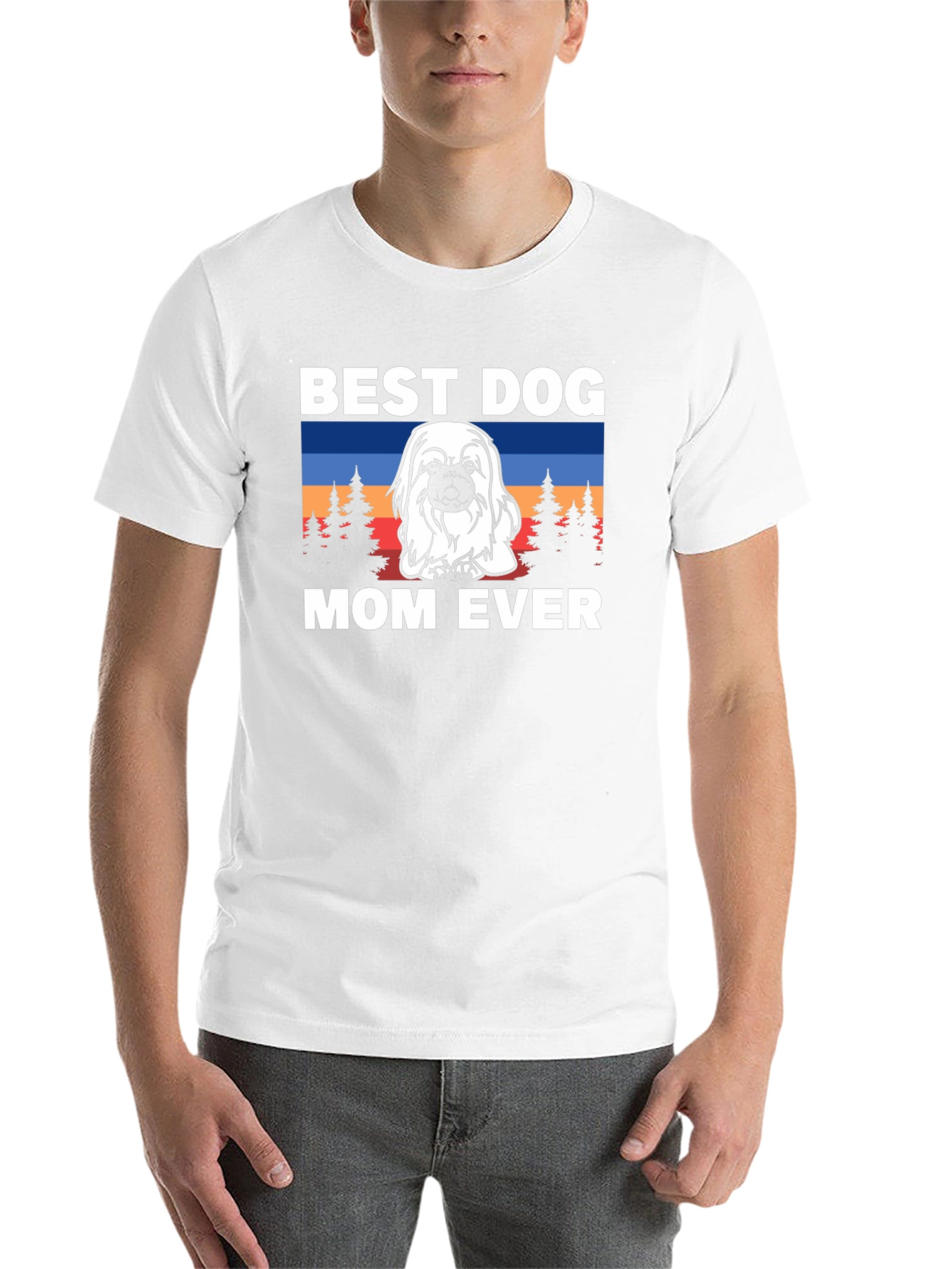 Best Dog Mom Ever T-Shirt - Cute Pekingese Design