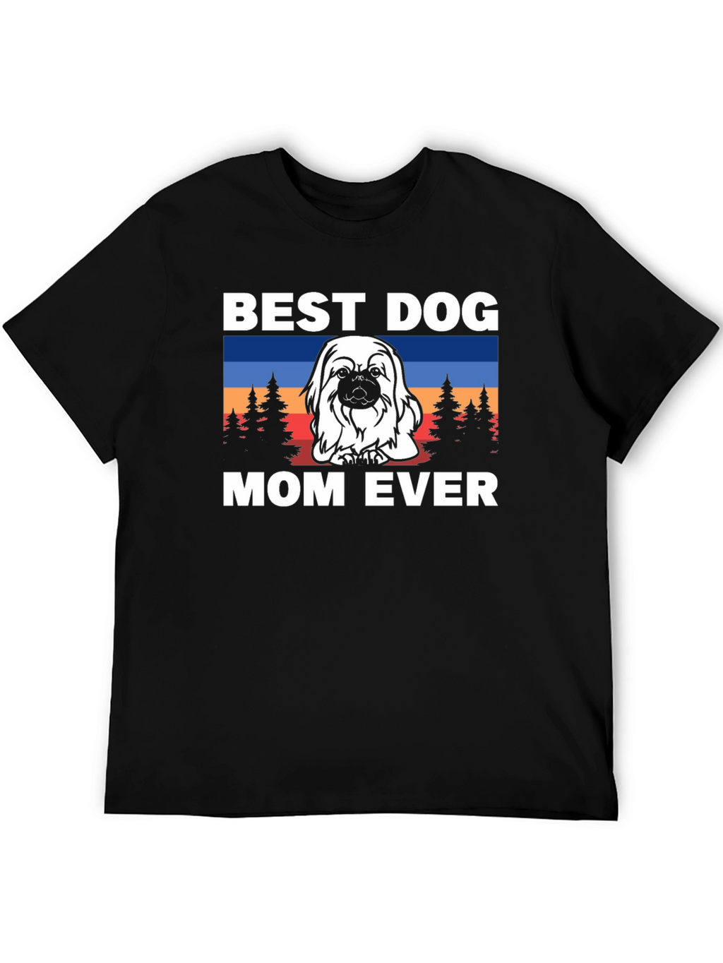 Best Dog Mom Ever T-Shirt - Cute Pekingese Design