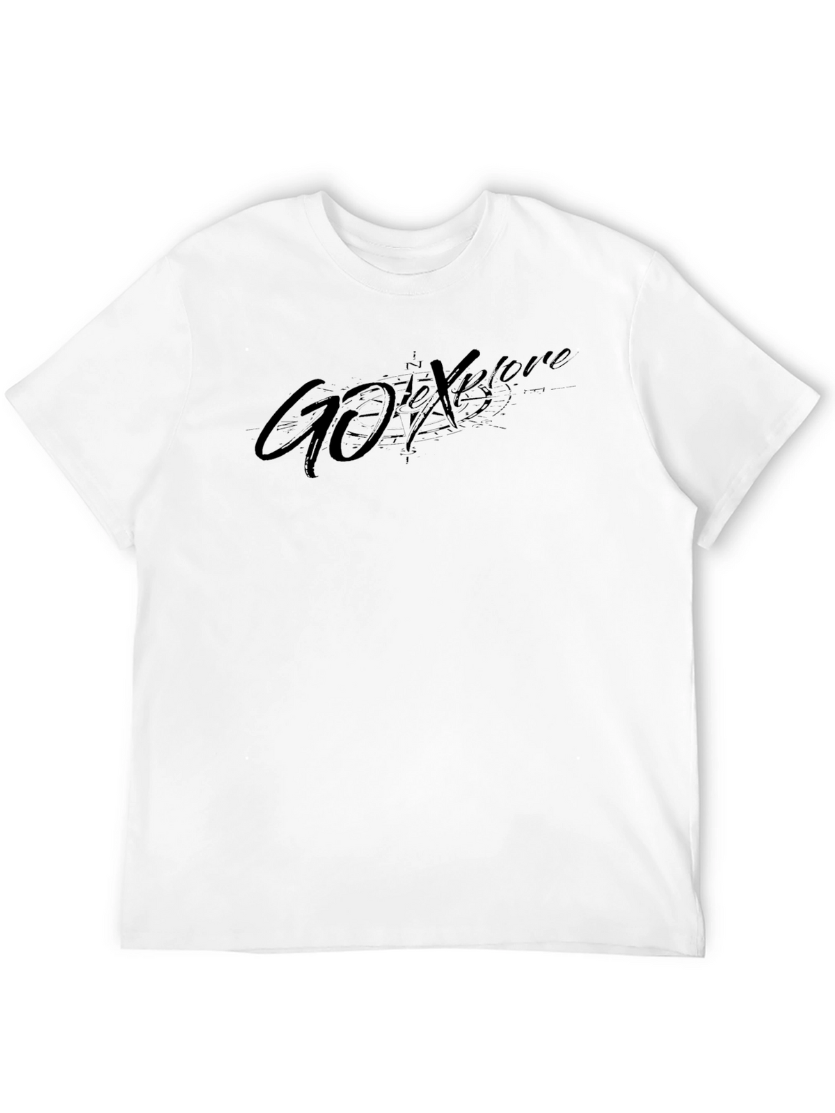 Mens Black Go Explore Graphic T-Shirt
