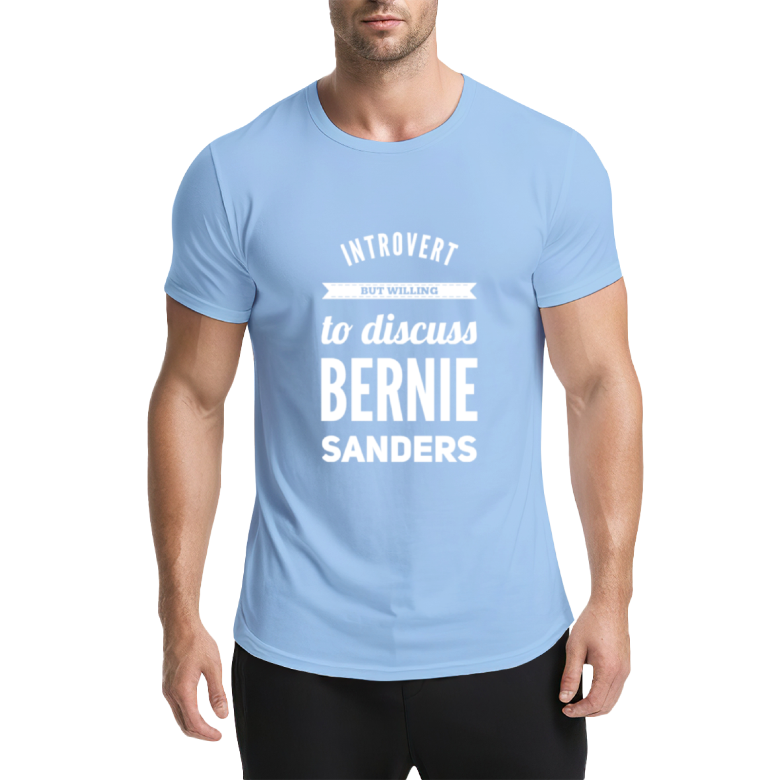 Bernie Sanders Introvert Quote Pink T-Shirt, Intellectual Liberal Artistic Top