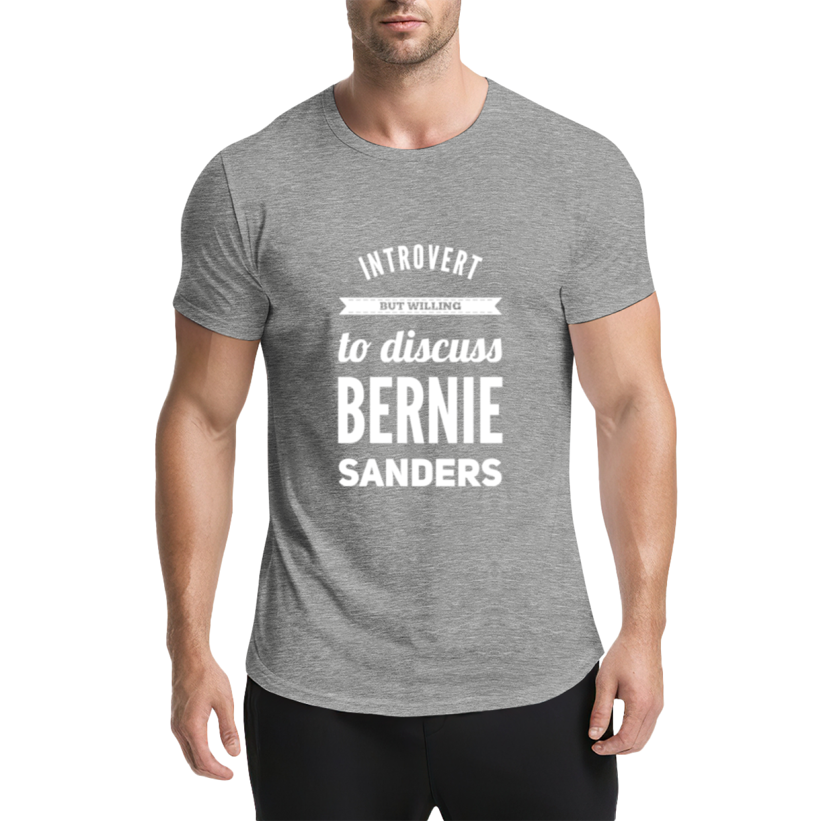 Bernie Sanders Introvert Quote Pink T-Shirt, Intellectual Liberal Artistic Top
