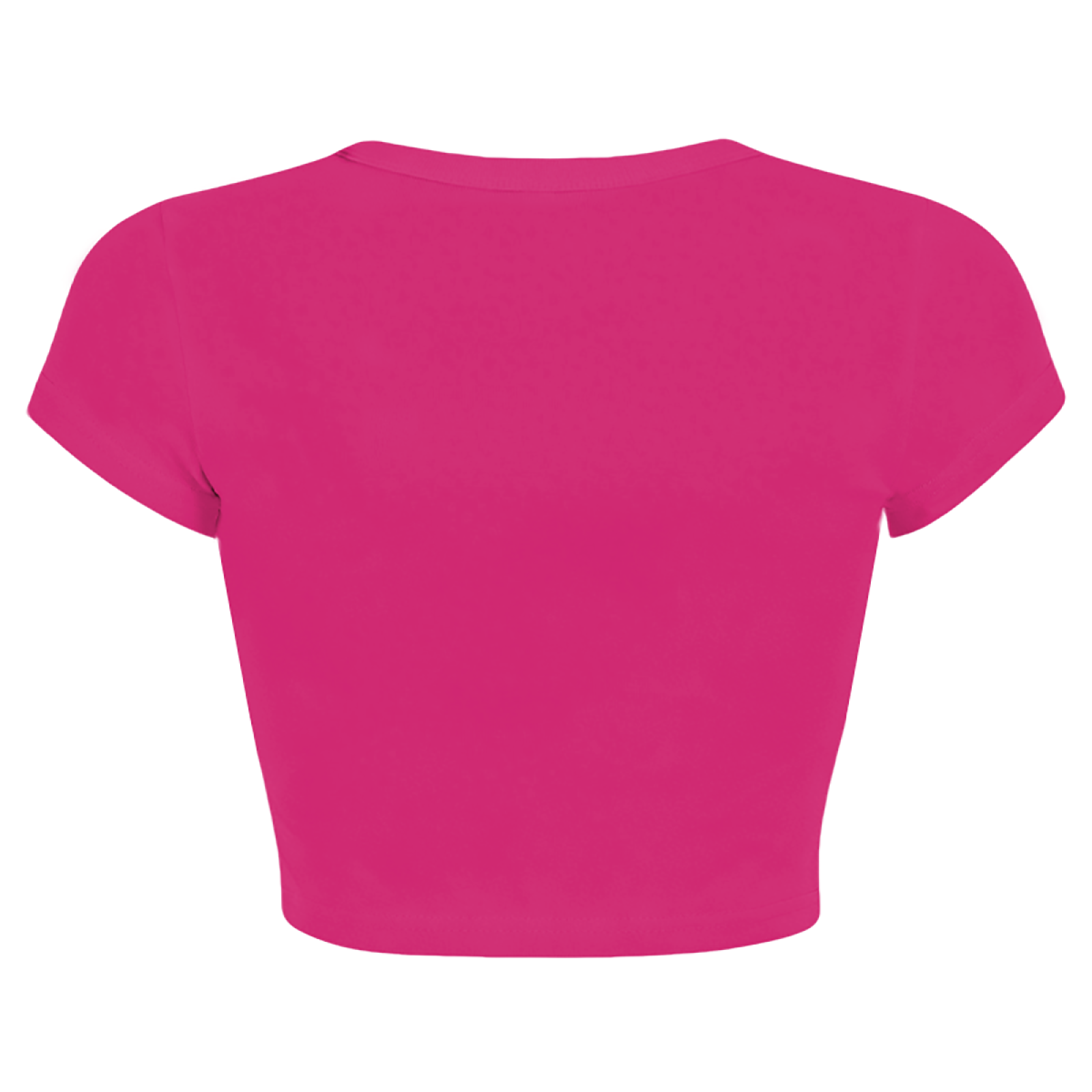 White Daisy Floral Hot Pink Crop Top ¨C Fresh Cottagecore Summer Baby Tee 11.