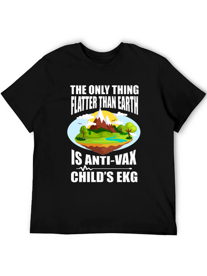 Funny Anti-Vax Flat Earth T-Shirt