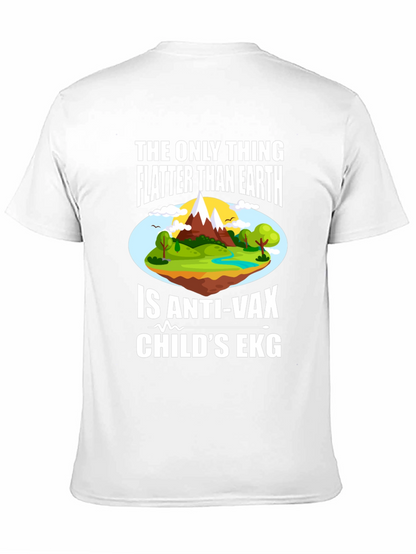 Funny Anti-Vax Flat Earth T-Shirt
