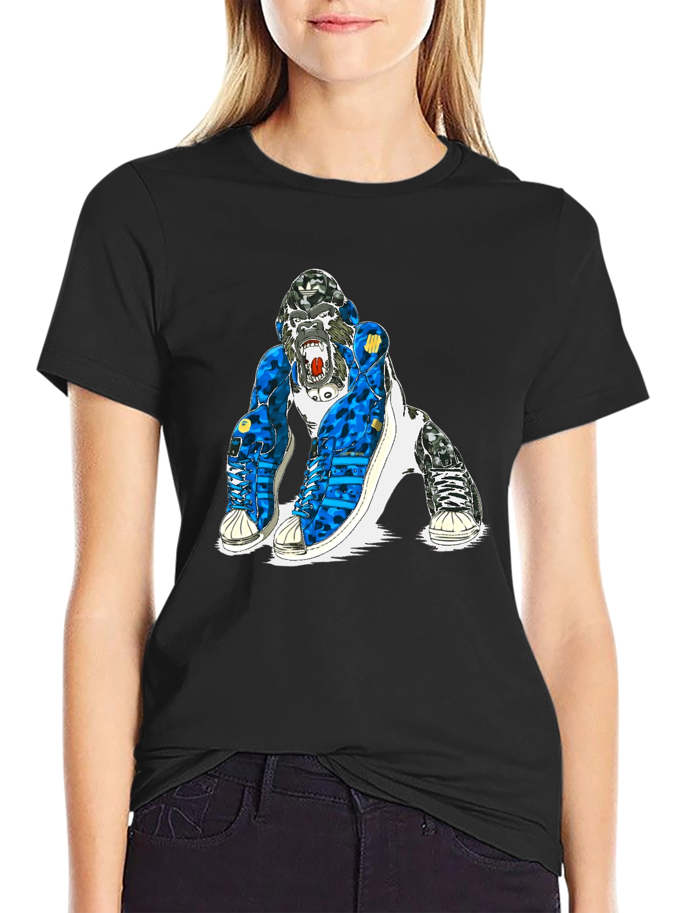 Gorilla Sneaker Graphic Tee - Bold & Unique Design