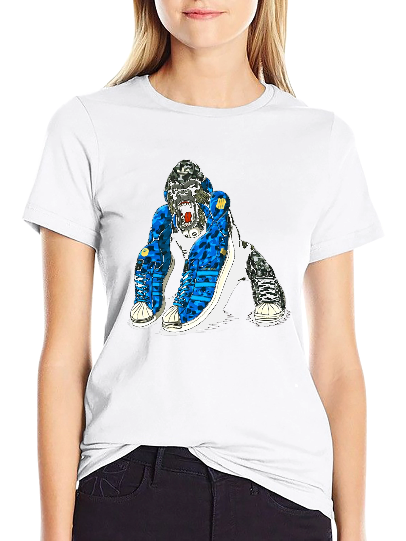 Gorilla Sneaker Graphic Tee - Bold & Unique Design