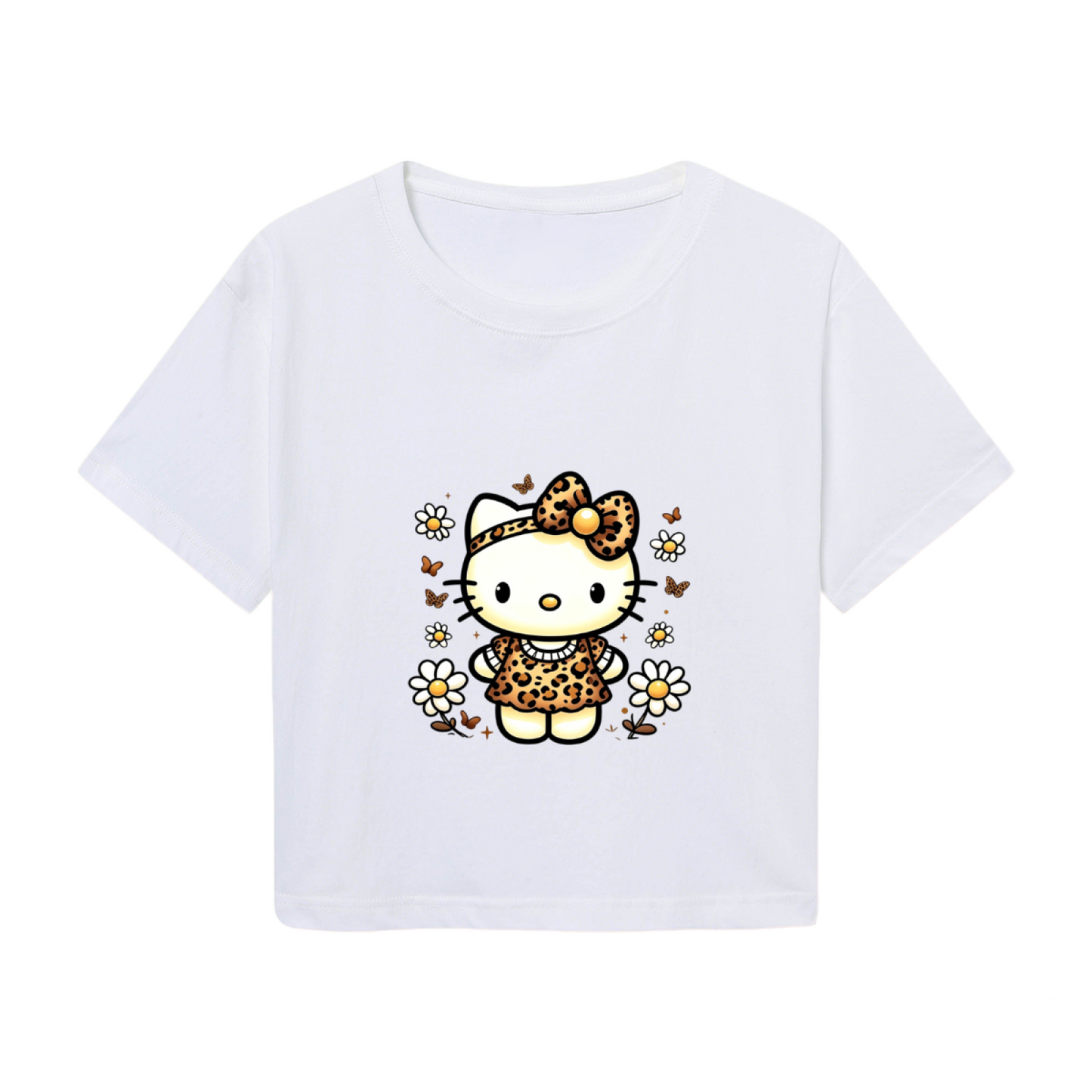 Mischievous Kuromi Graphic Red Crop Top Y2K Kawaii Short Sleeve Tee