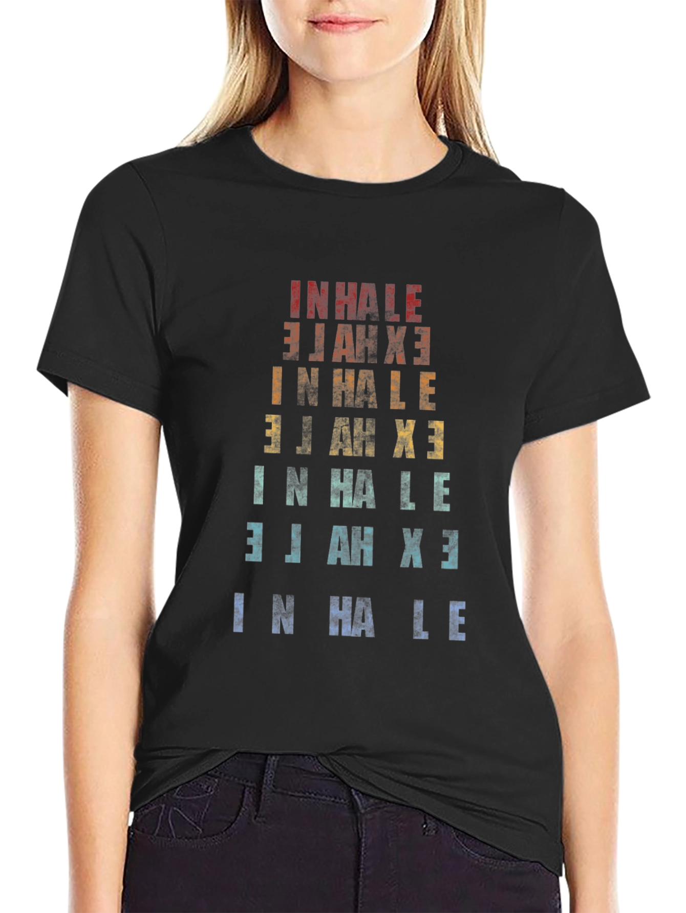 Inhale Exhale Graphic Tee - Breathe Easy