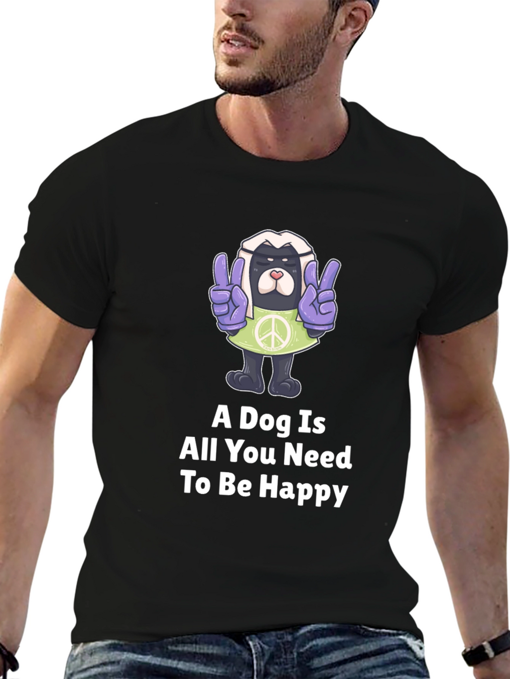 Dog Peace T-Shirt: A Dog is All You Need