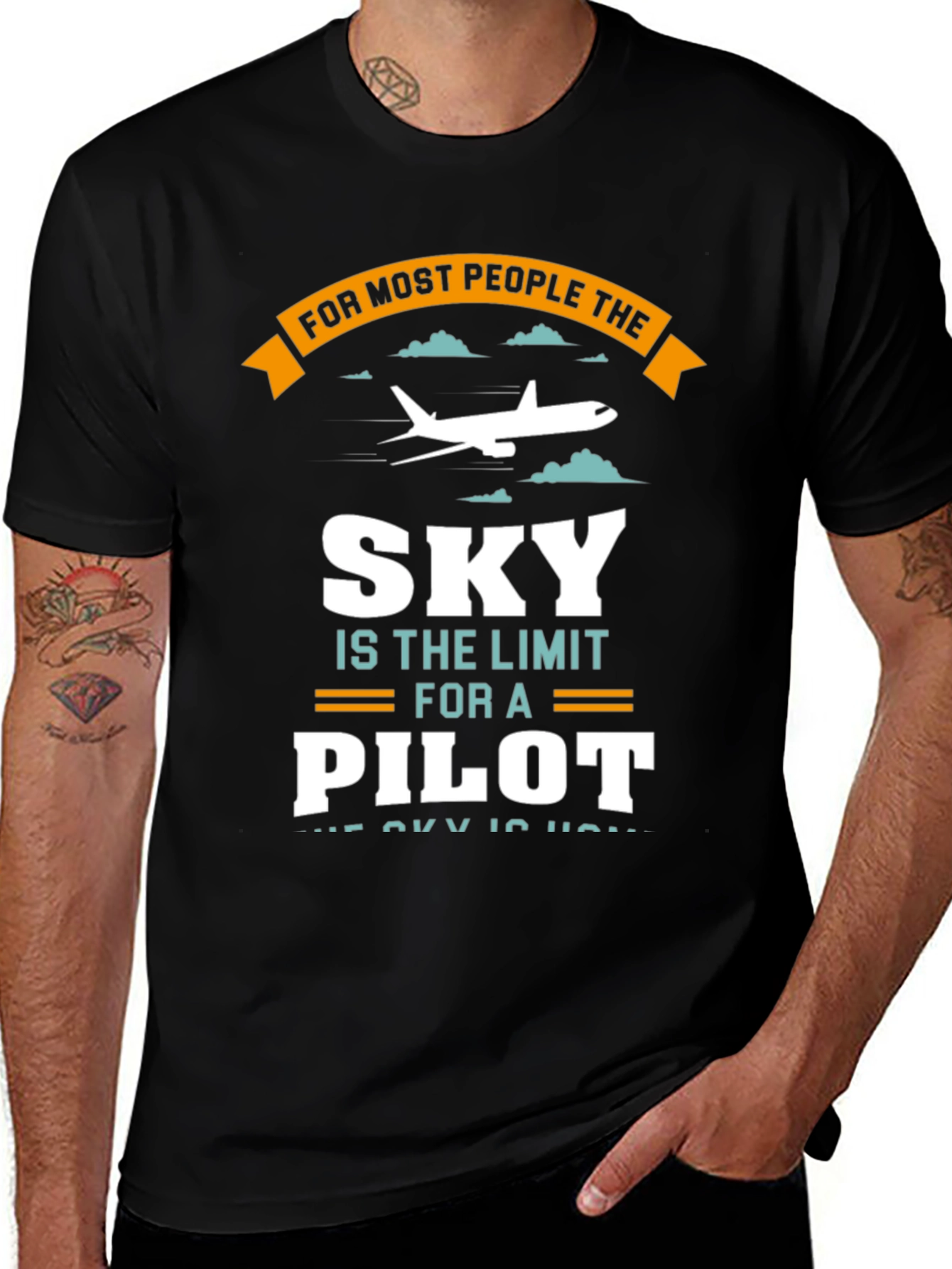 Pilot Sky Limit T-Shirt - Aviation Gift Tee