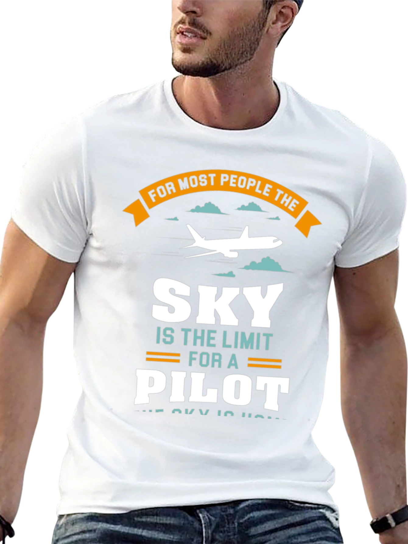 Pilot Sky Limit T-Shirt - Aviation Gift Tee