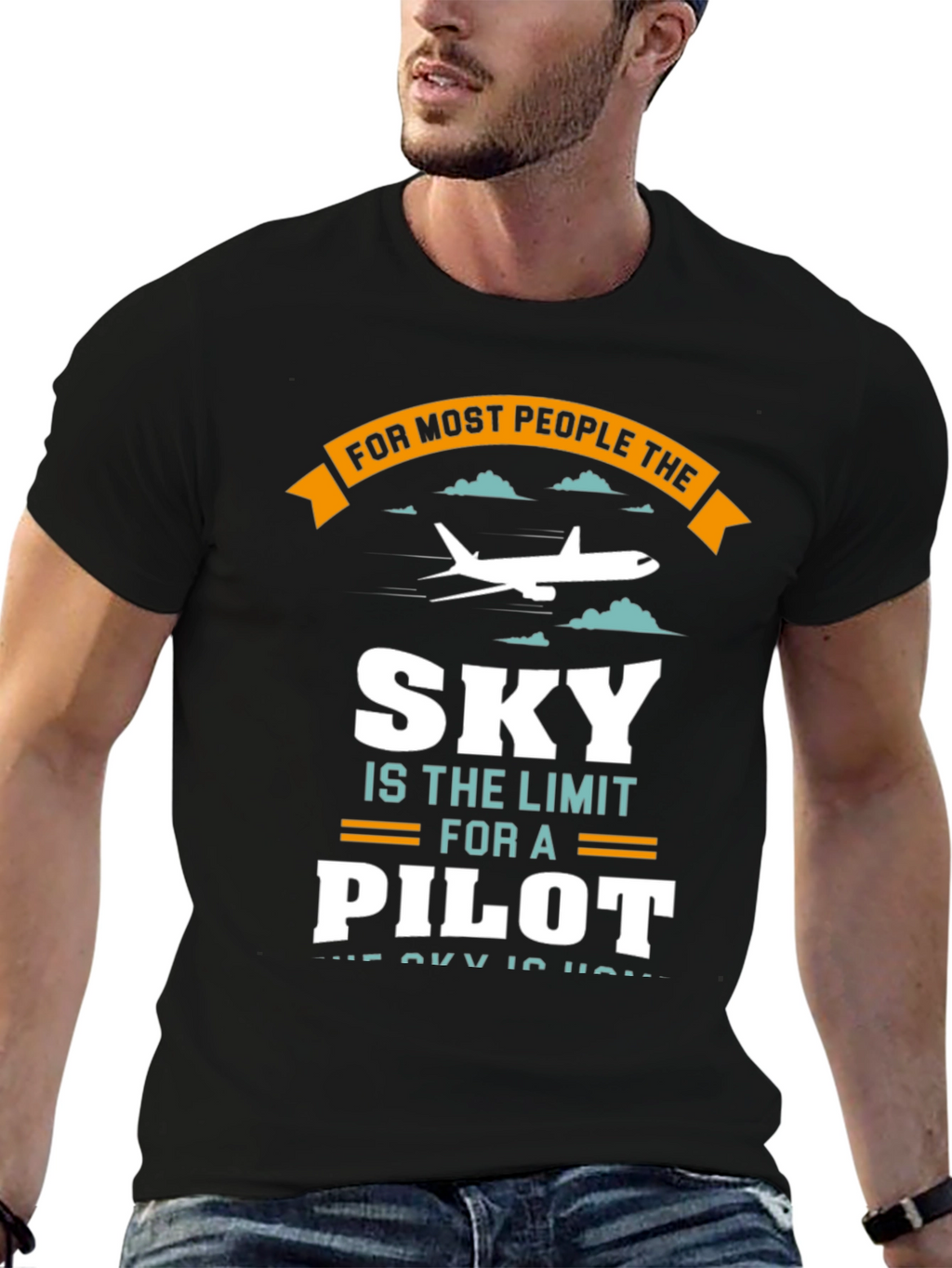 Pilot Sky Limit T-Shirt - Aviation Gift Tee
