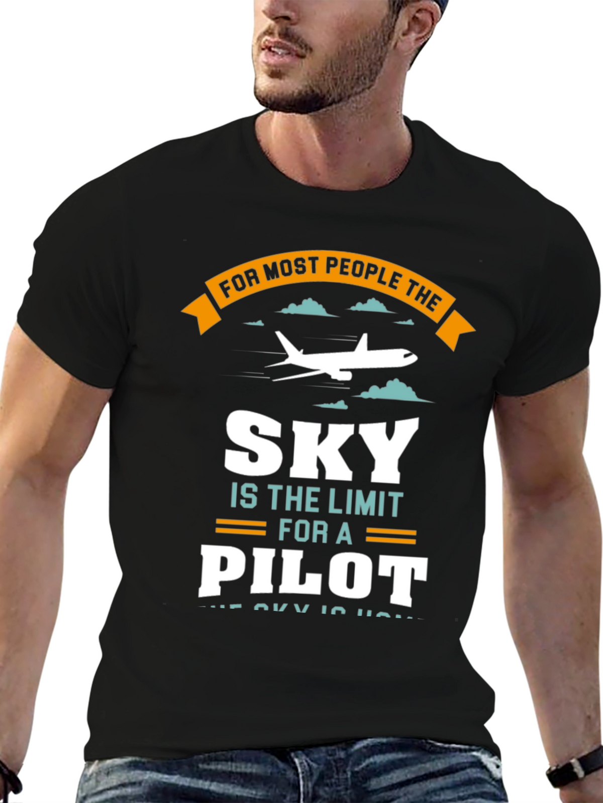 Pilot Sky Limit T-Shirt - Aviation Gift Tee
