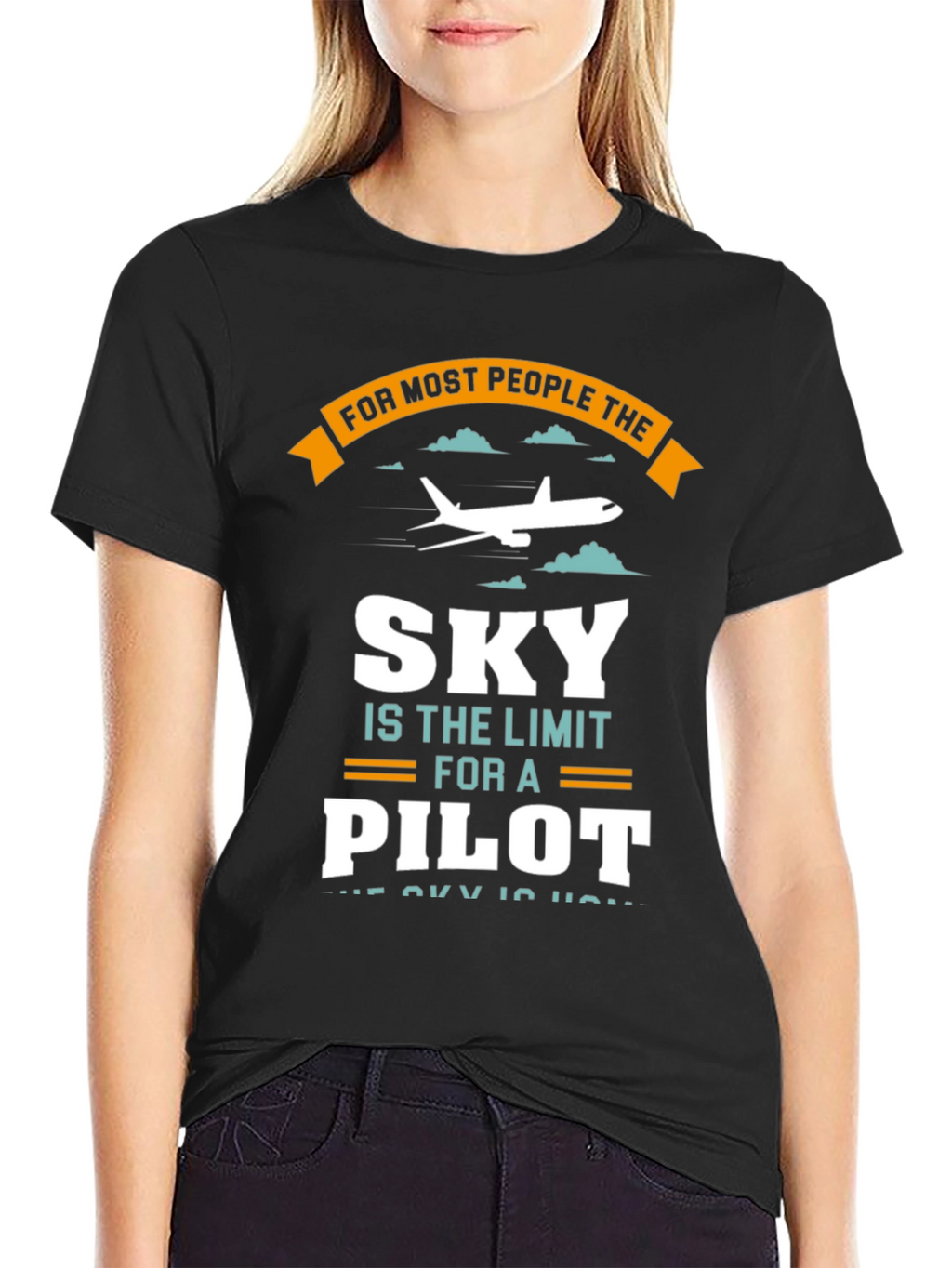 Pilot Sky Limit T-Shirt - Aviation Gift Tee