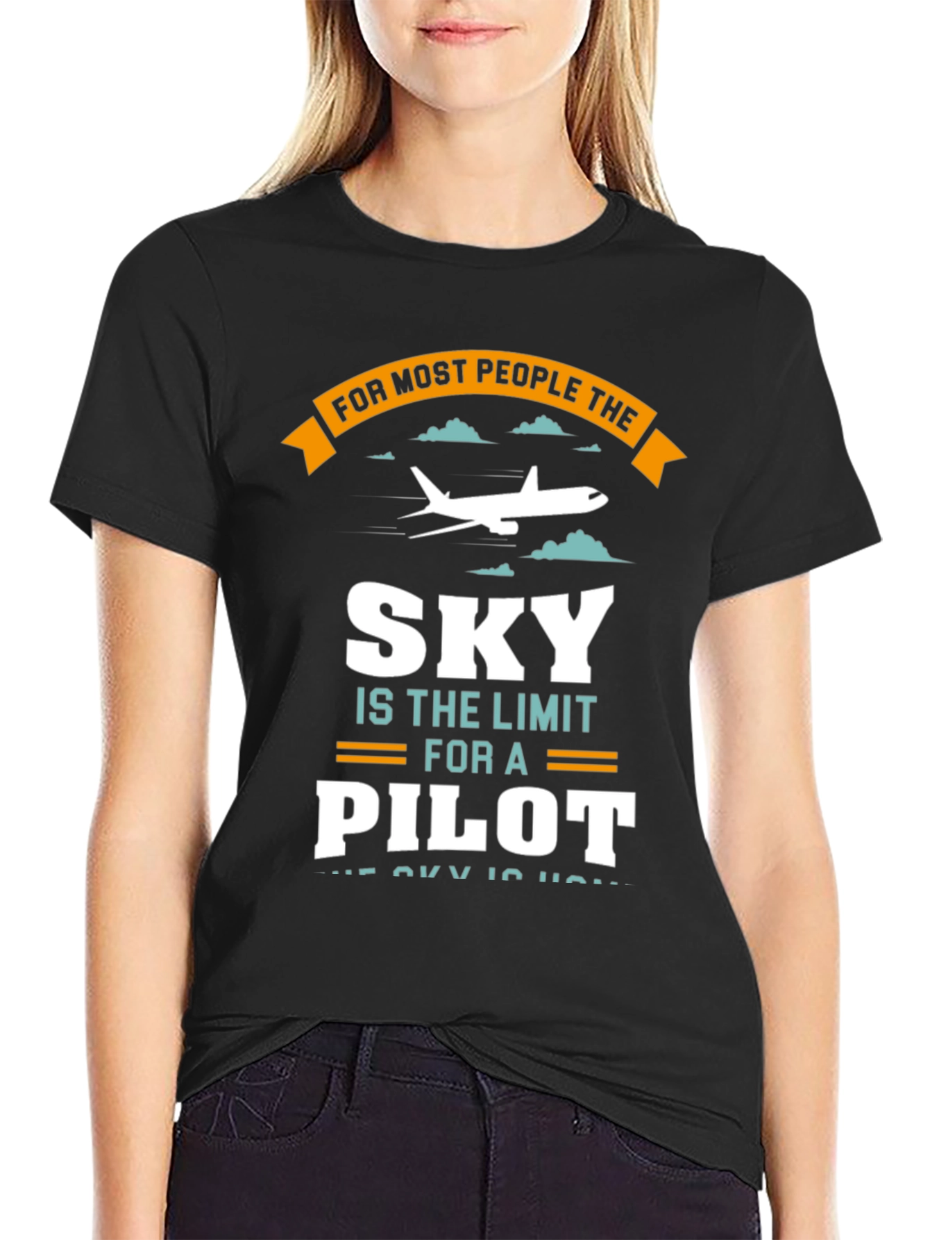 Pilot Sky Limit T-Shirt - Aviation Gift Tee