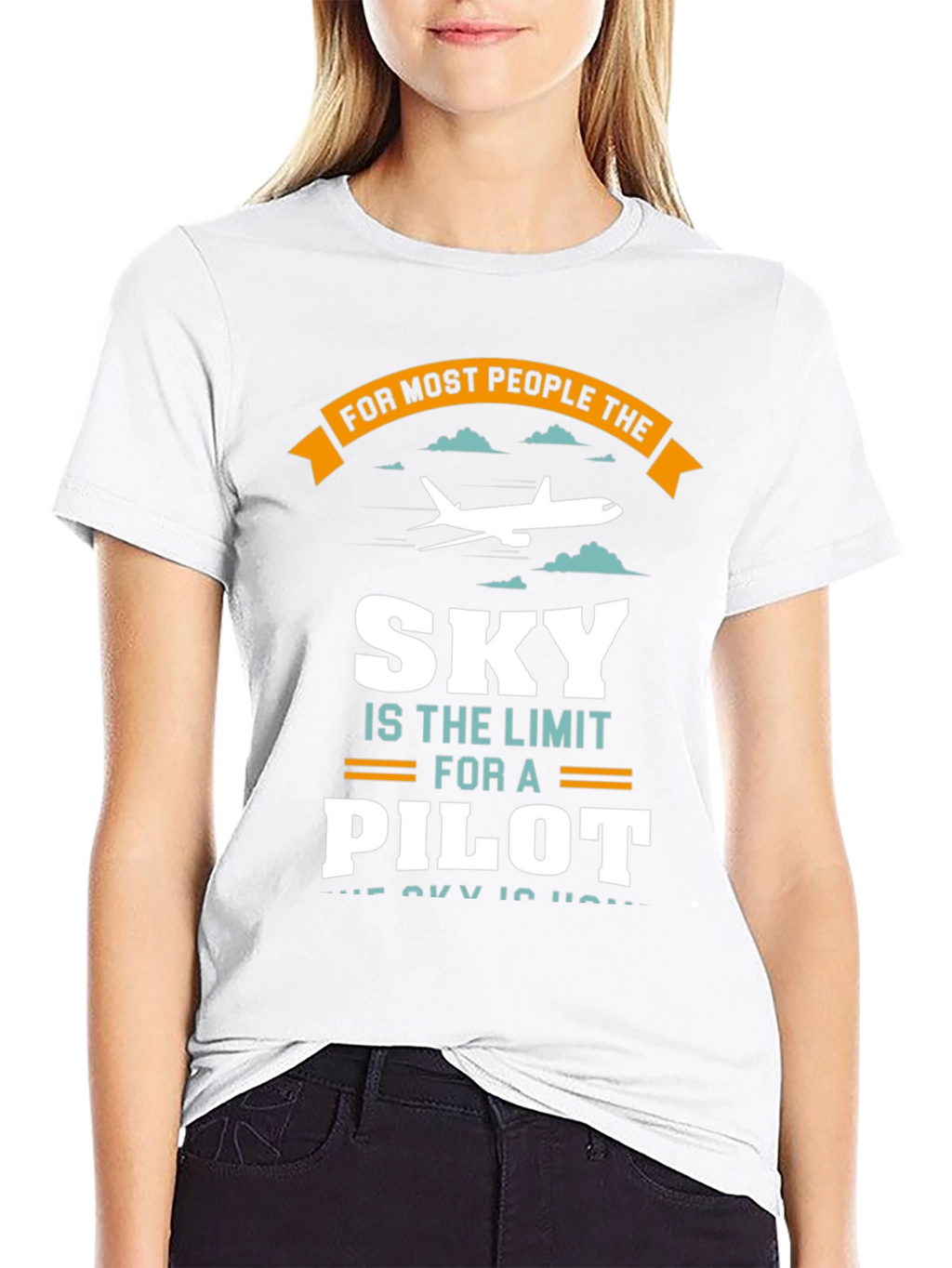 Pilot Sky Limit T-Shirt - Aviation Gift Tee