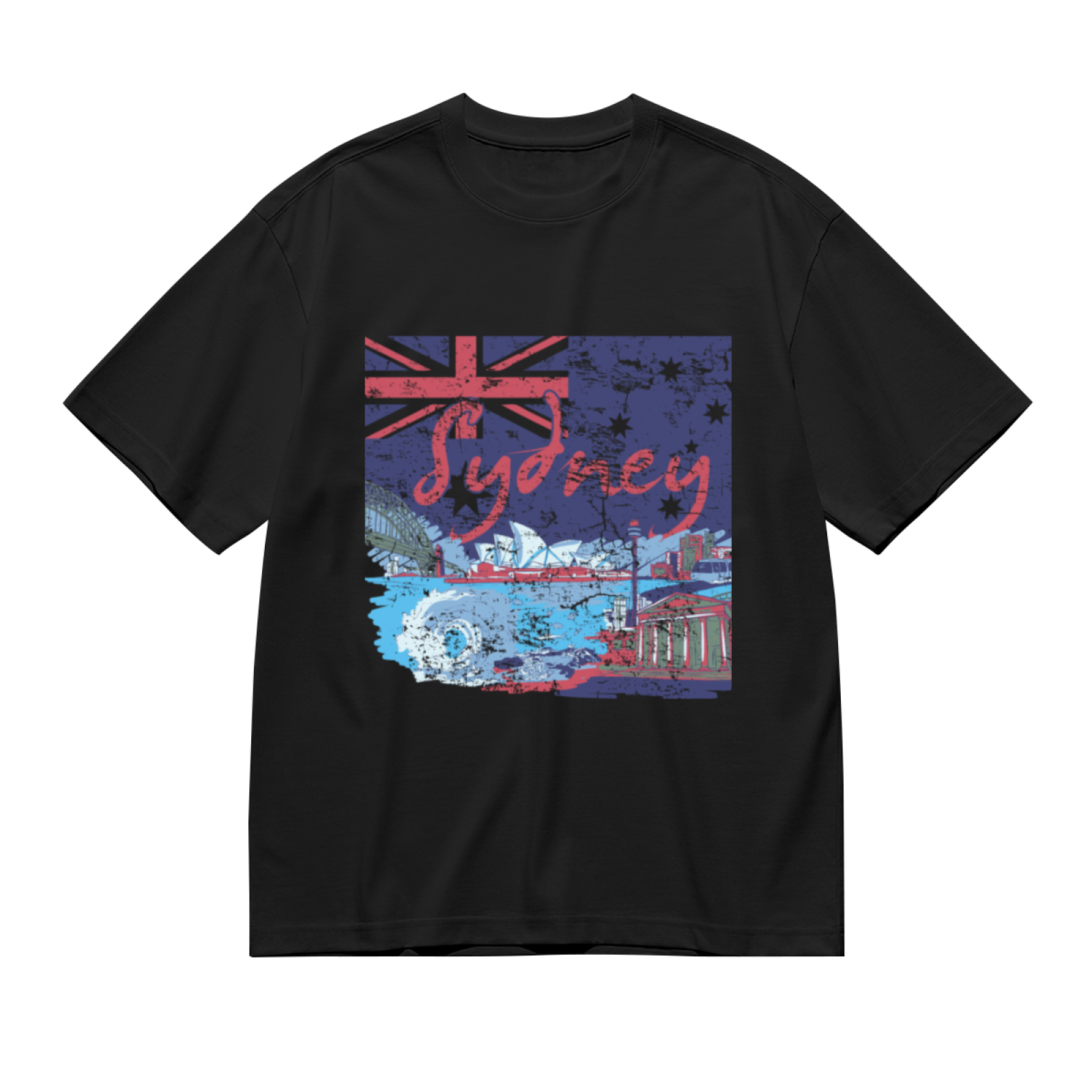 Men's Retro Beard Zigzag Vintage T-Shirt