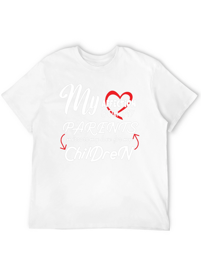 My Affection for Parents/Children Black T-Shirt