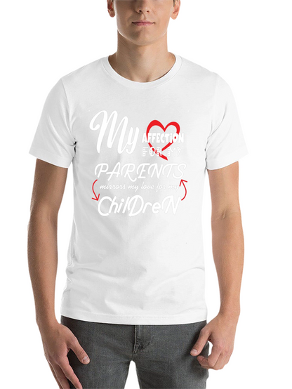 My Affection for Parents/Children Black T-Shirt