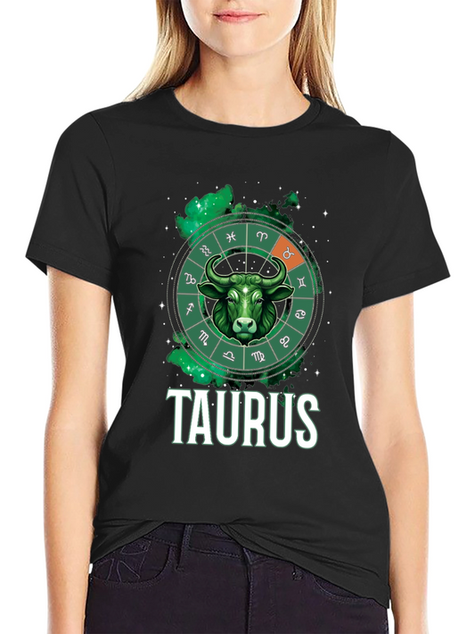 Taurus Zodiac Graphic Tee - Bull Sign T-Shirt