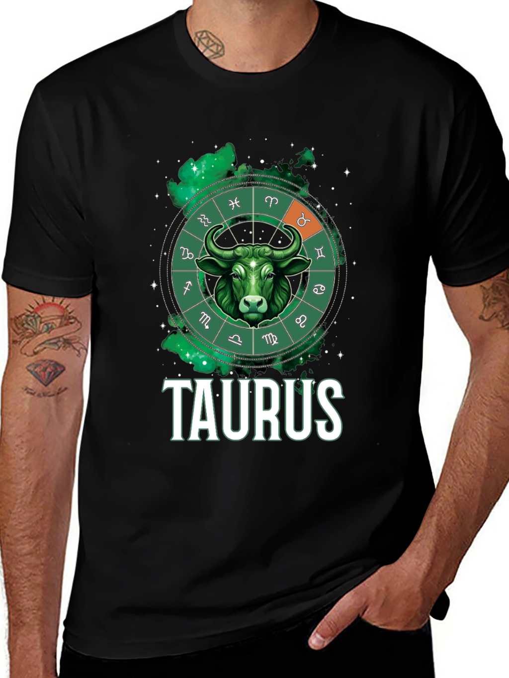 Taurus Zodiac Graphic Tee - Bull Sign T-Shirt